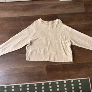 All Saints Off-White Crew Neck Top